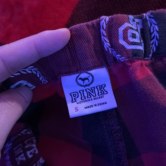 HTF PINK VICTORIAS SECRET RED AND BLACK BUFFALO CHECKERED PLAID - Picture 7 of 9